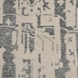 nourison silk shadows sha19 ivory grey rug