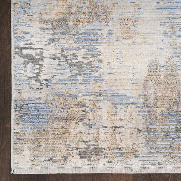 nourison abstract hues abh01 grey blue rug