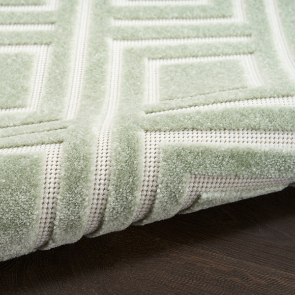 nourison care free caf03 green rug