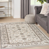 nourison serenity home srh02 ivory mocha rug