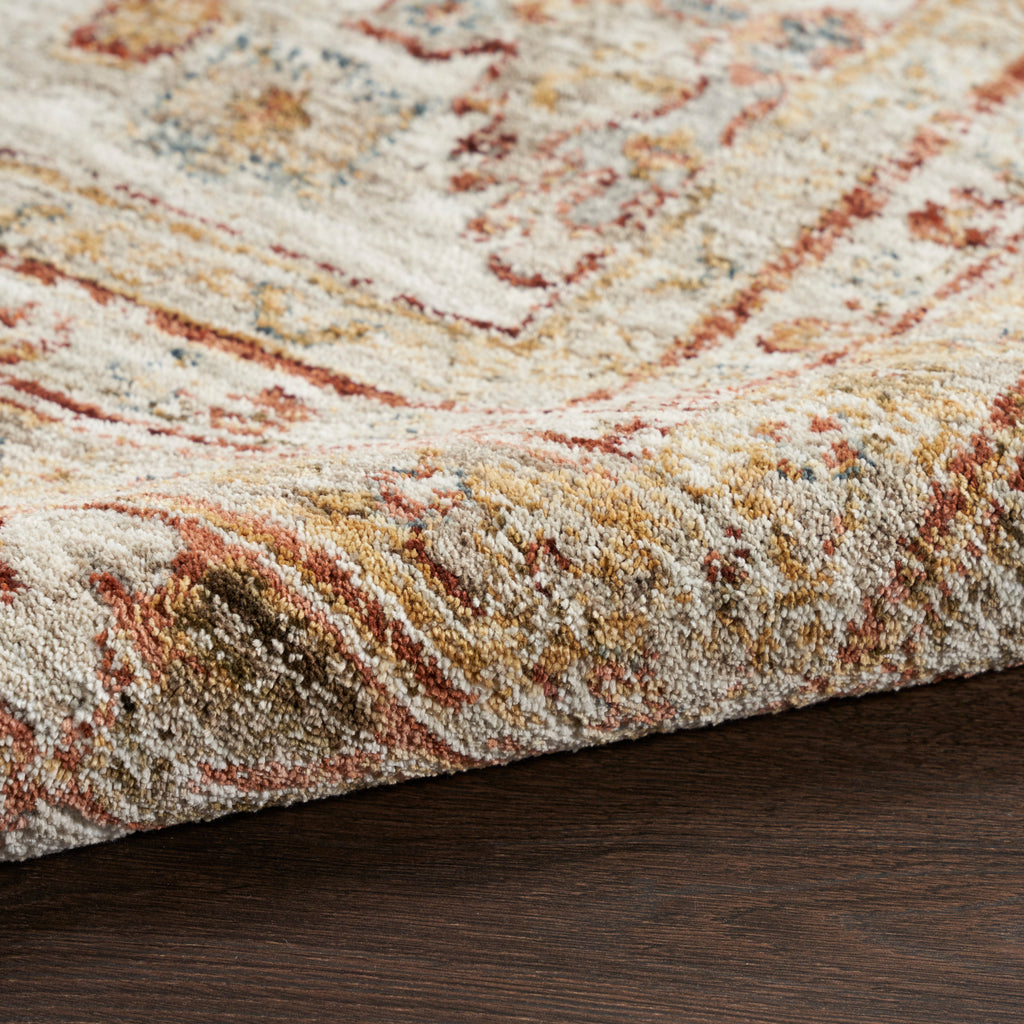 nourison sahar shr01 rust rug