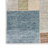nourison astra machine washable asw09 blue green multi rug