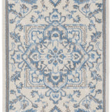 nourison elation etn10 ivory blue rug