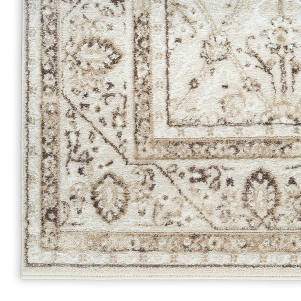 nourison dekor dek03 ivory brown rug
