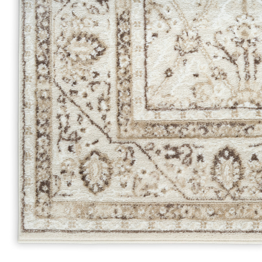 nourison dekor dek03 ivory brown rug