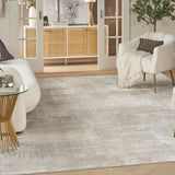 nourison glitz glz09 silver grey rug