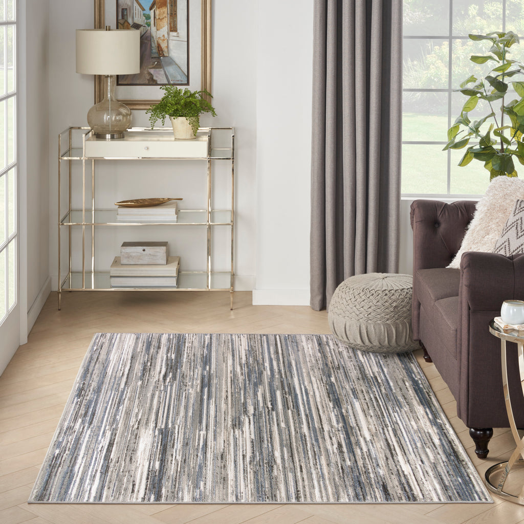nourison serenity home srh03 ivory grey blue rug
