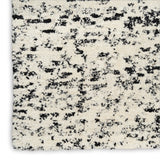 nourison ck042 billows bil01 ivory black rug