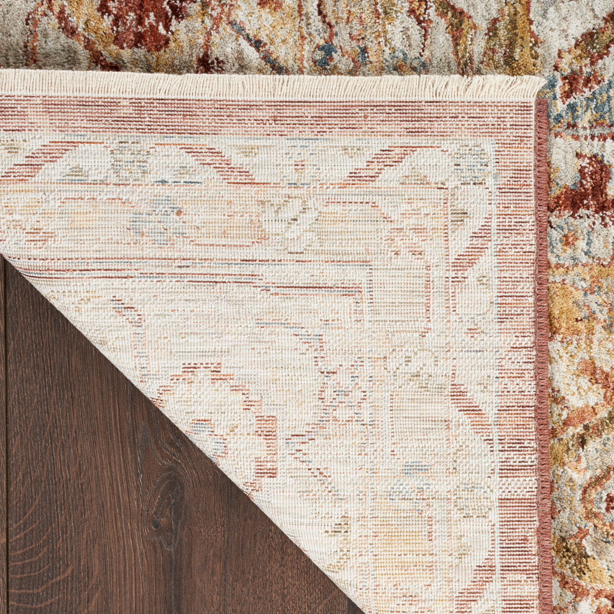 nourison sahar shr02 rust rug