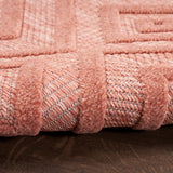 nourison versatile nrv01 coral orange rug
