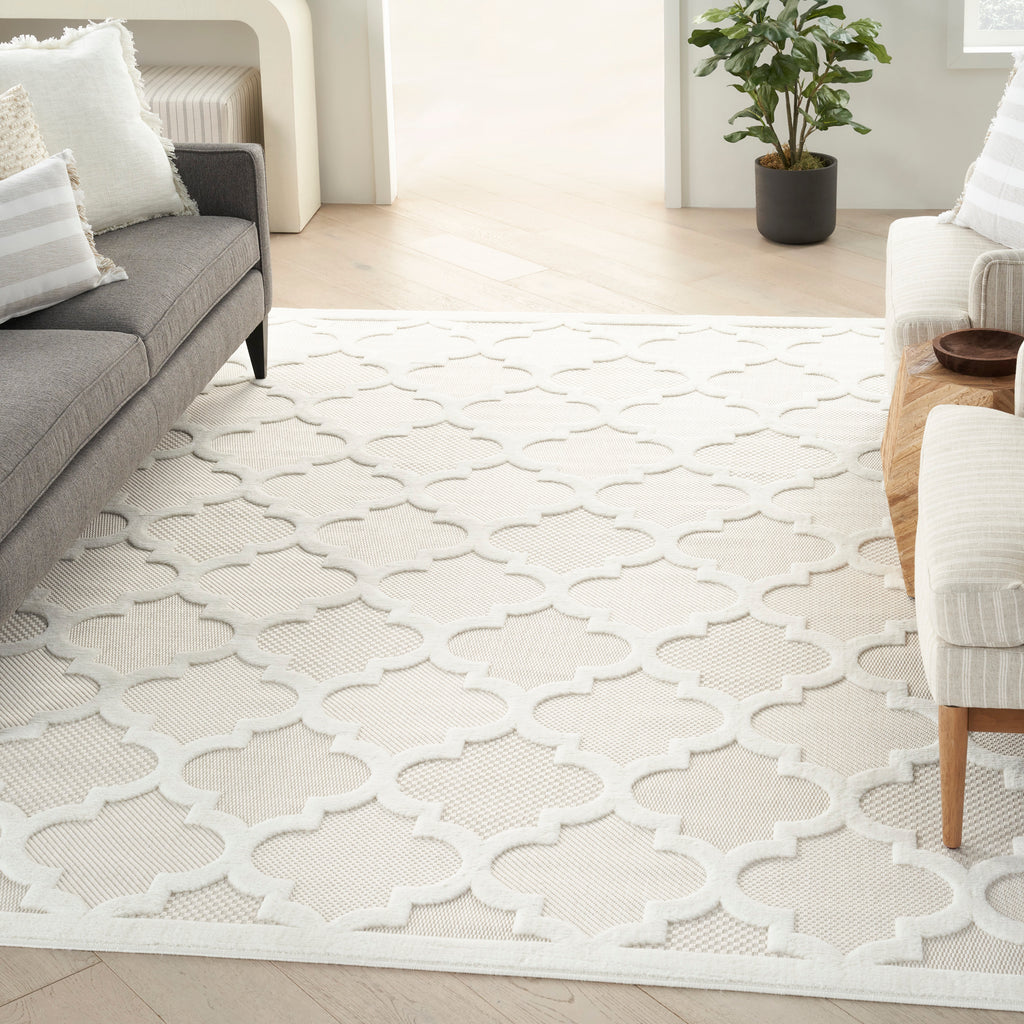 nourison easy care nes01 ivory white rug
