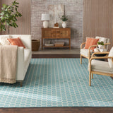 nourison twist reversible tws01 aqua rug
