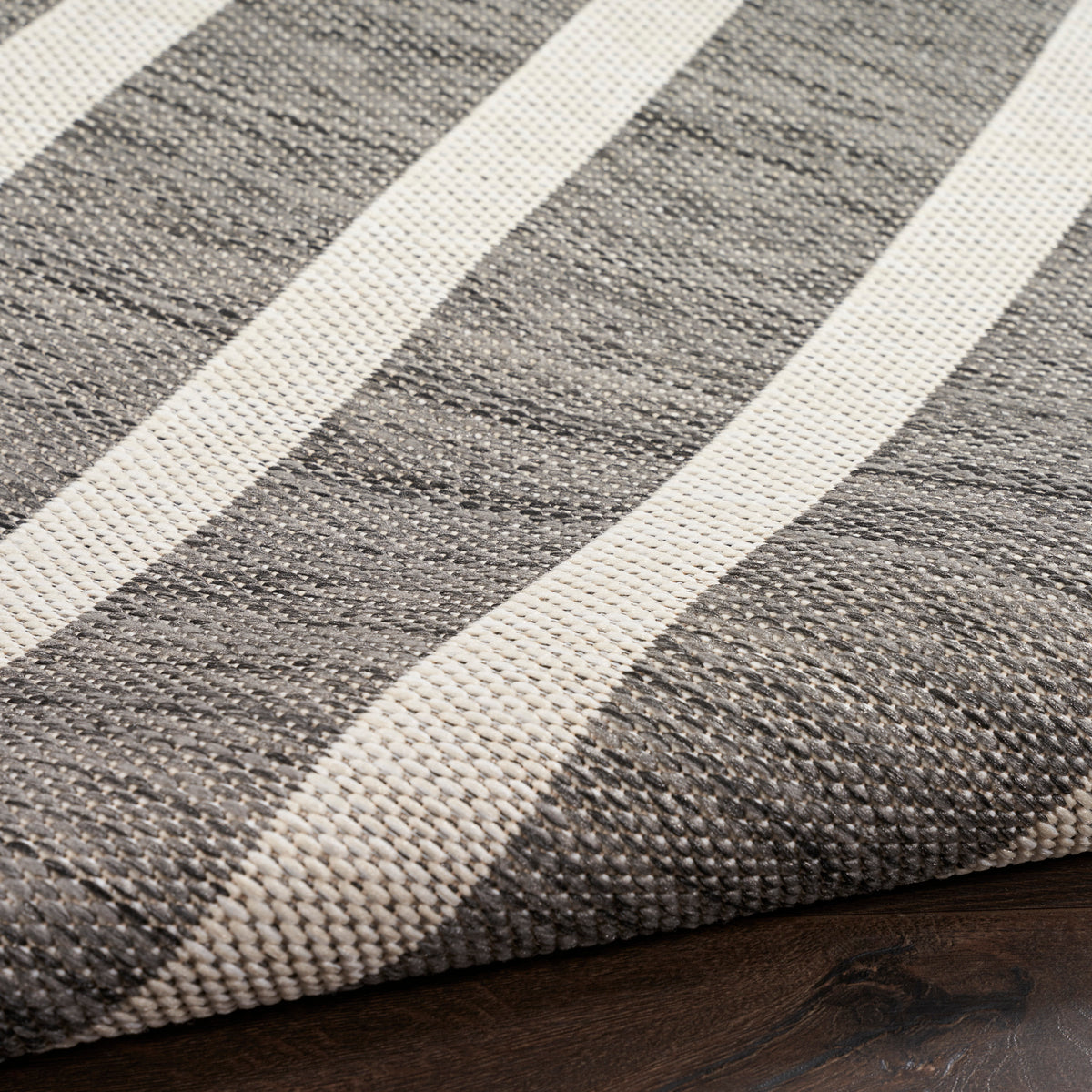 nourison positano pos03 charcoal ivory rug