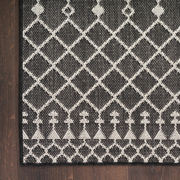nourison positano pos02 black rug