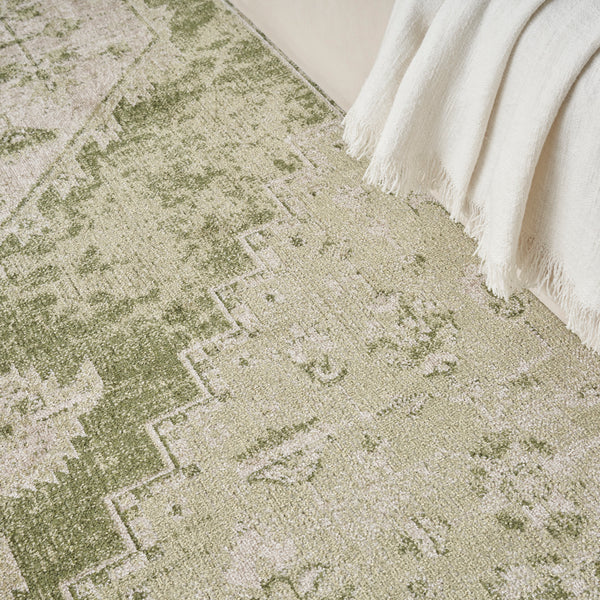 nourison astra machine washable asw11 ivory green rug