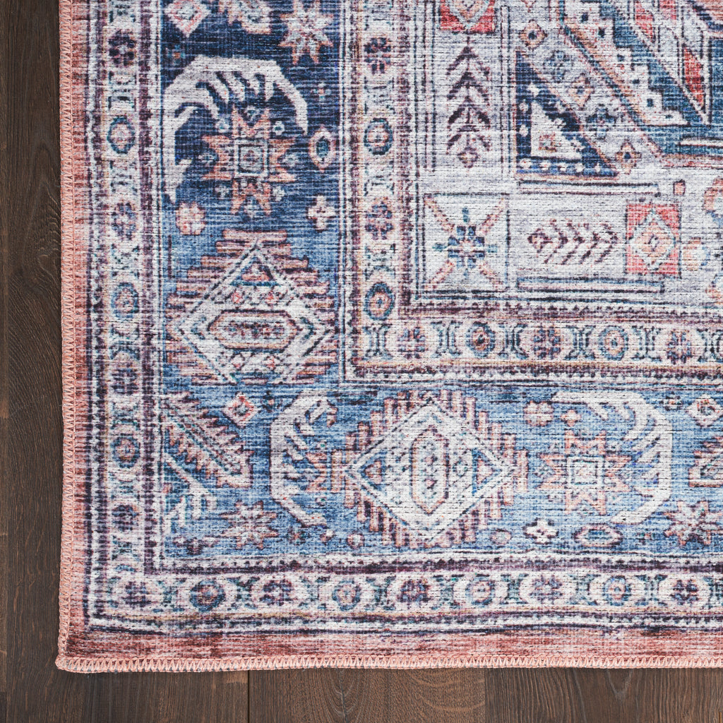 nourison grand washables grw01 blue multicolor rug