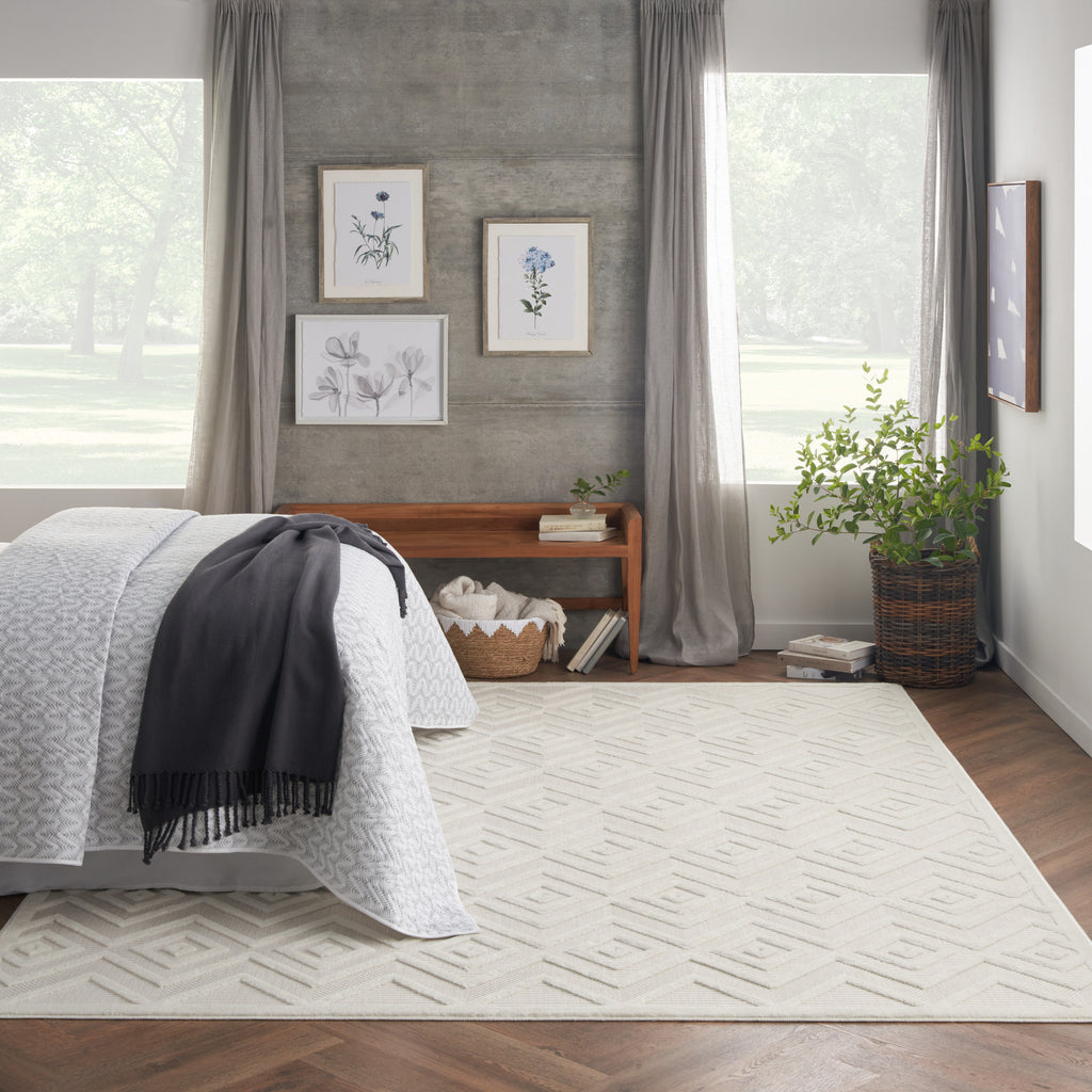 nourison versatile nrv01 ivory white rug