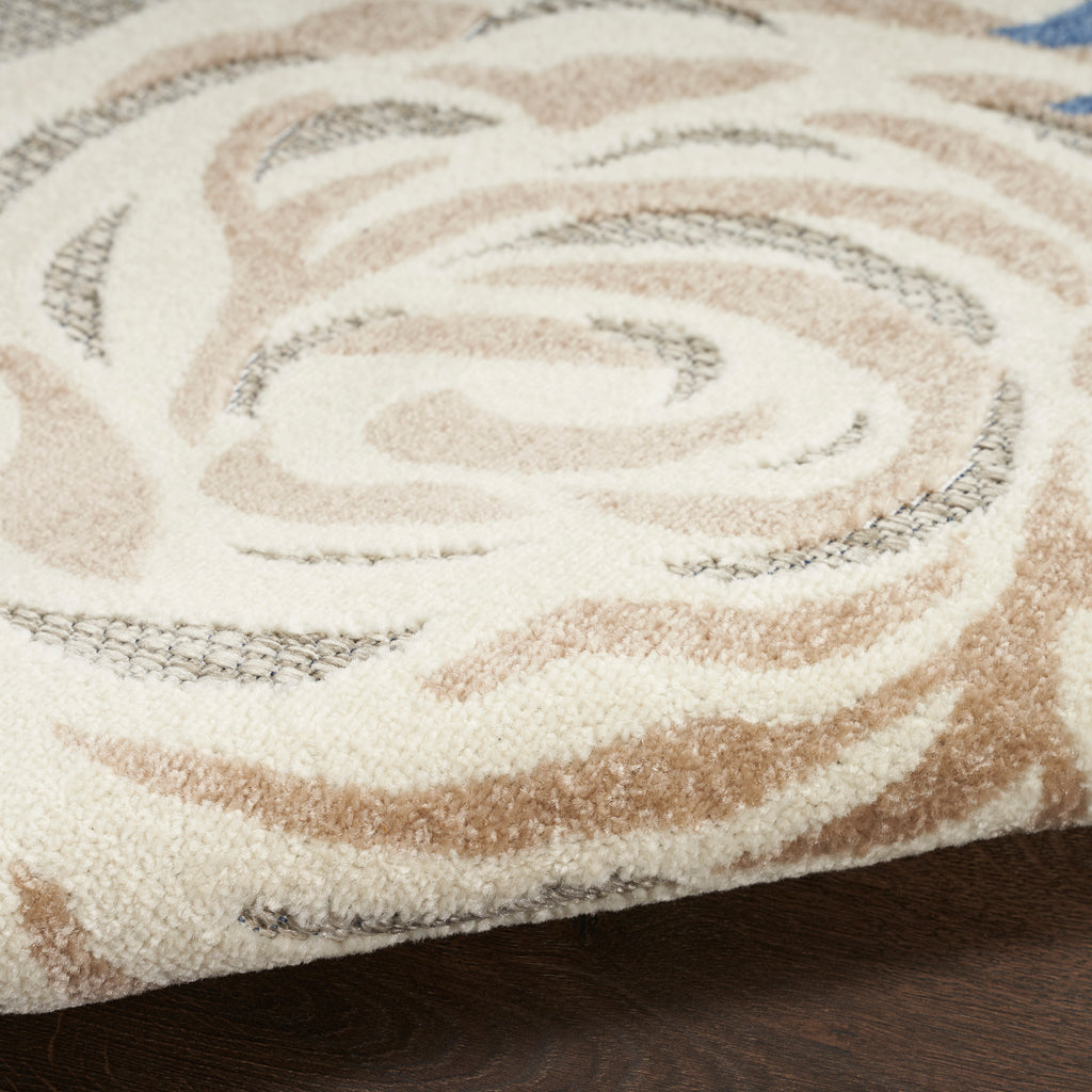 nourison aloha alh32 blue grey rug