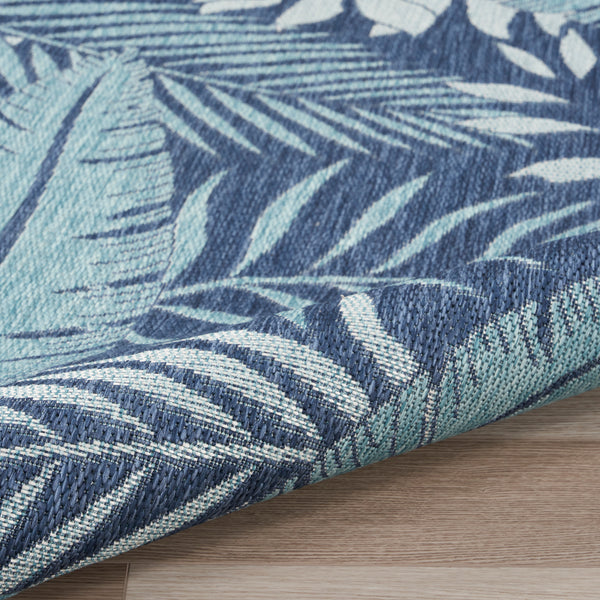 nourison garden oasis goa02 navy rug