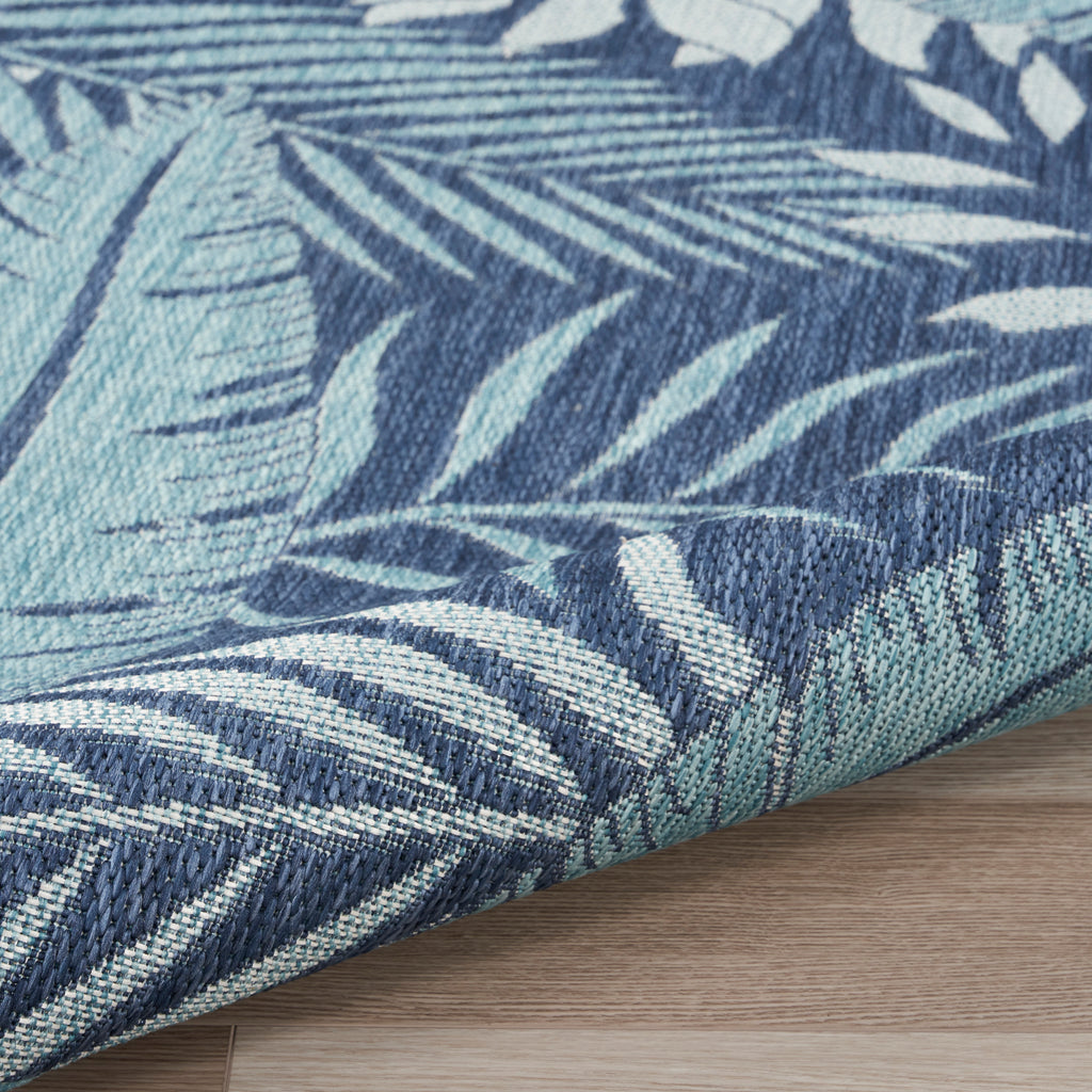 nourison garden oasis goa02 navy rug