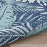 nourison garden oasis goa02 navy rug