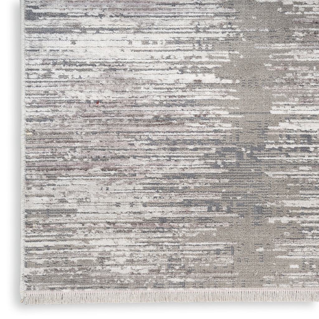 nourison abstract hues abh03 grey white rug