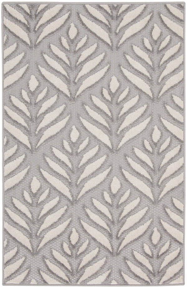 nourison aloha alh35 grey rug