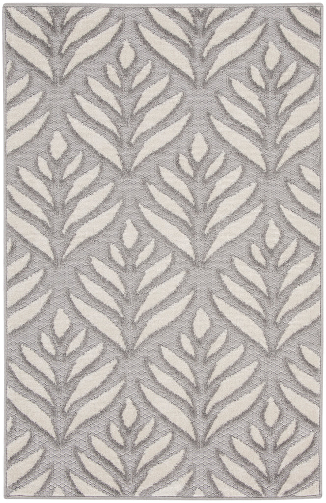 nourison aloha alh35 grey rug