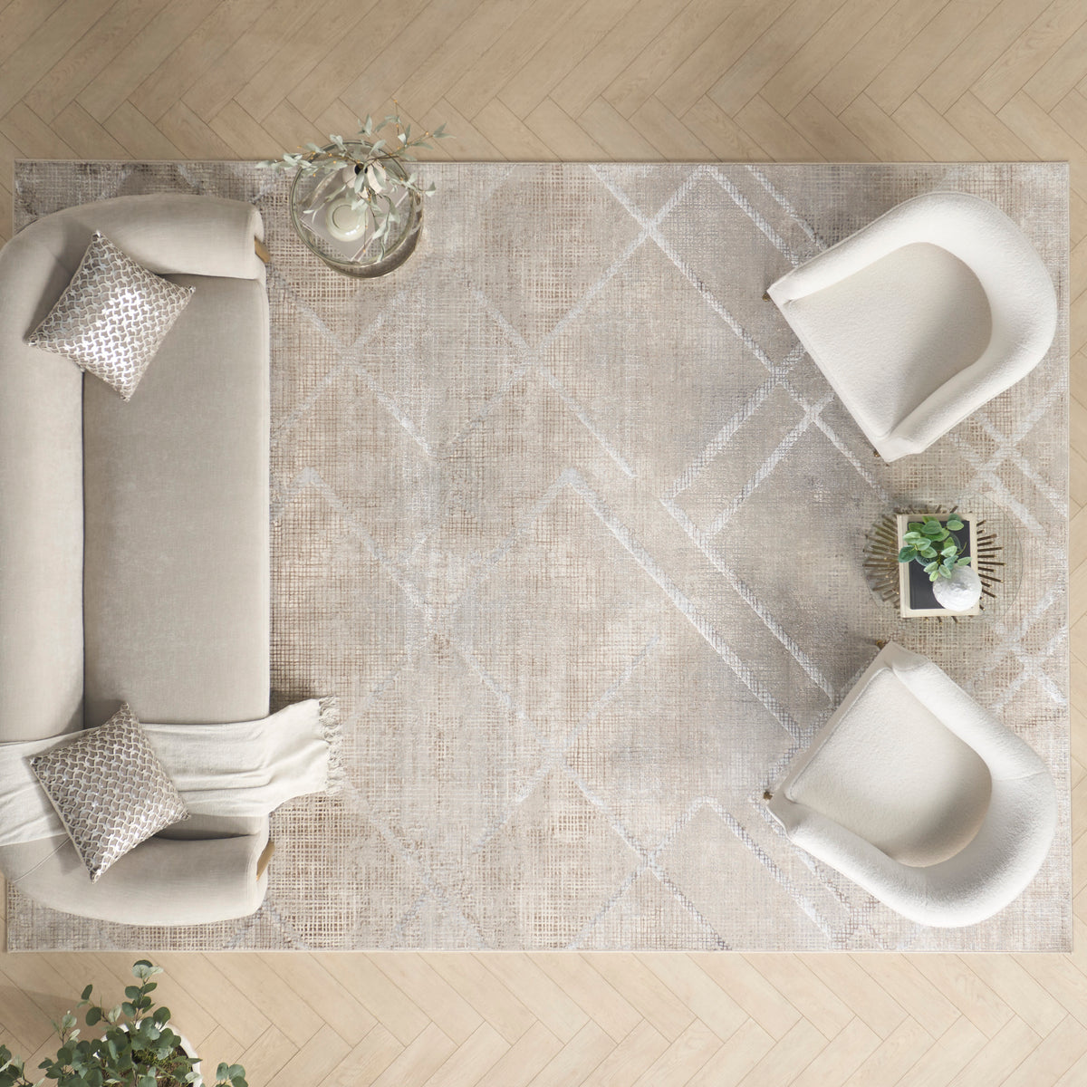 nourison iliana ili03 grey mocha rug