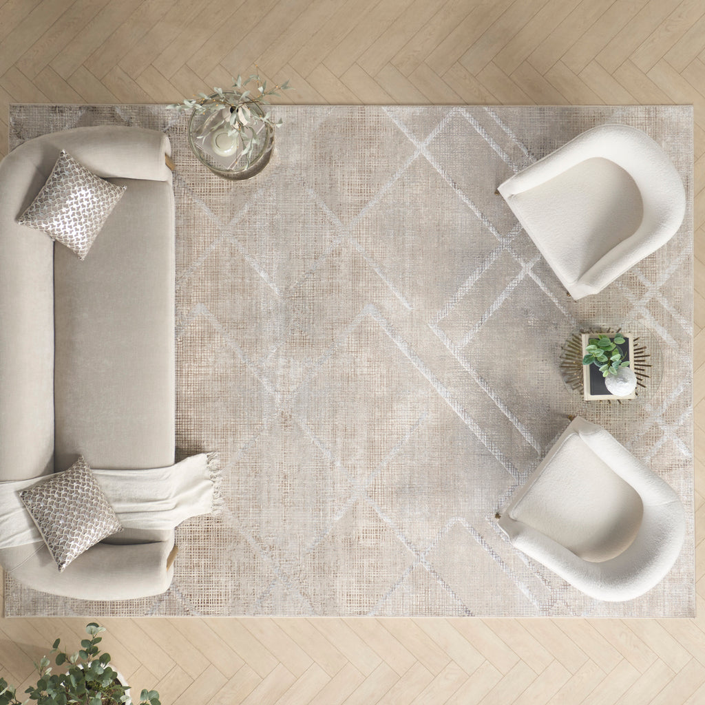 nourison iliana ili03 grey mocha rug