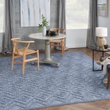 nourison versatile nrv01 denim blue rug