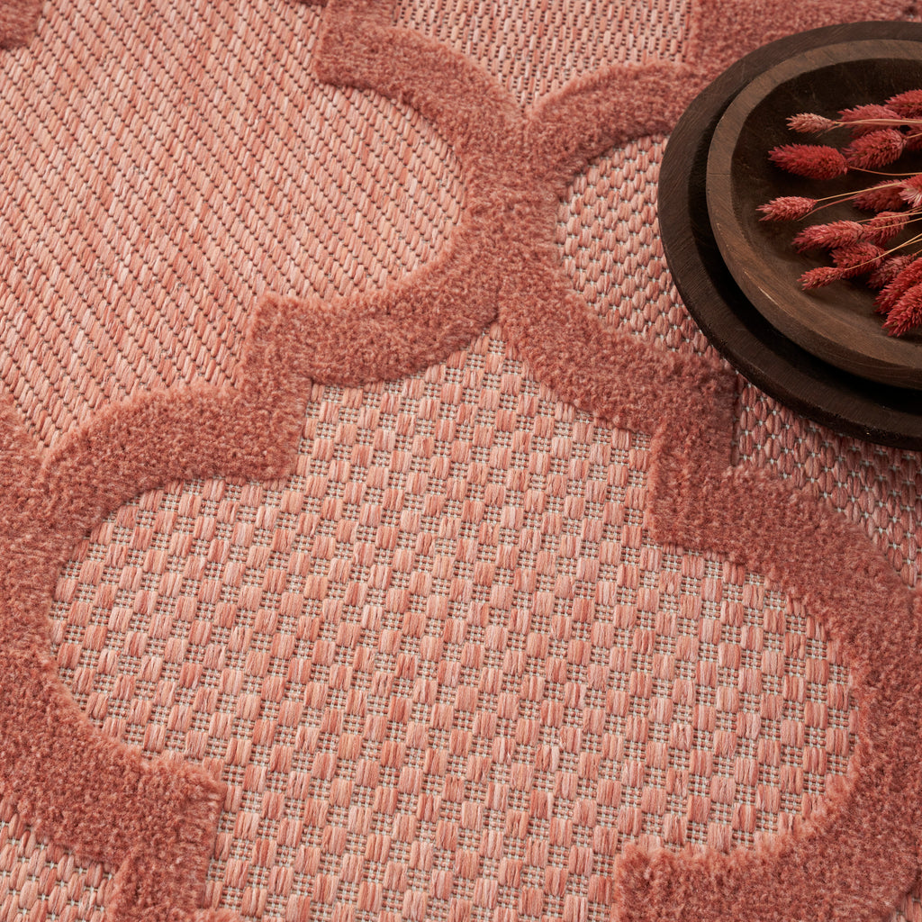 nourison easy care nes01 coral orange rug