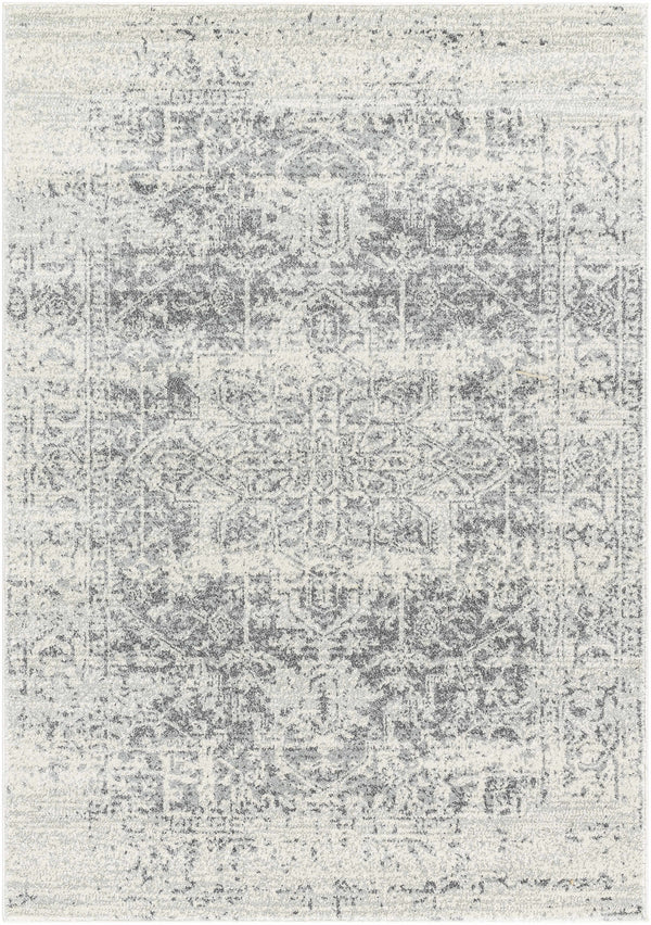 Hauteloom Rachel RAC Charcoal Machine Made Polypropylene Rug