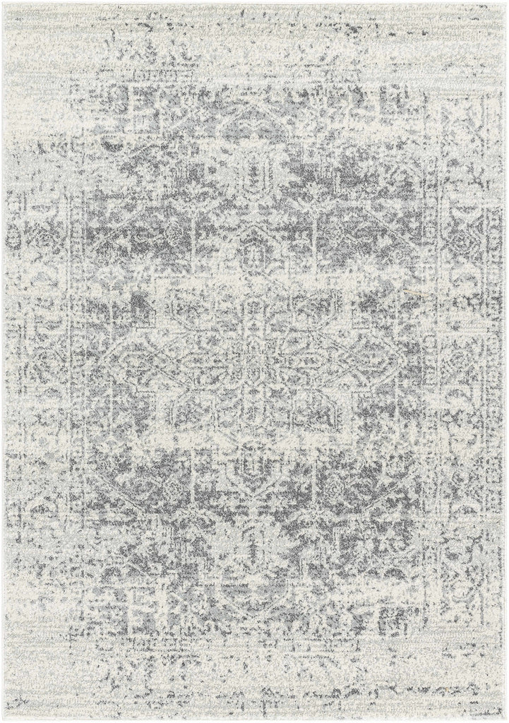 Hauteloom Rachel RAC Charcoal Machine Made Polypropylene Rug