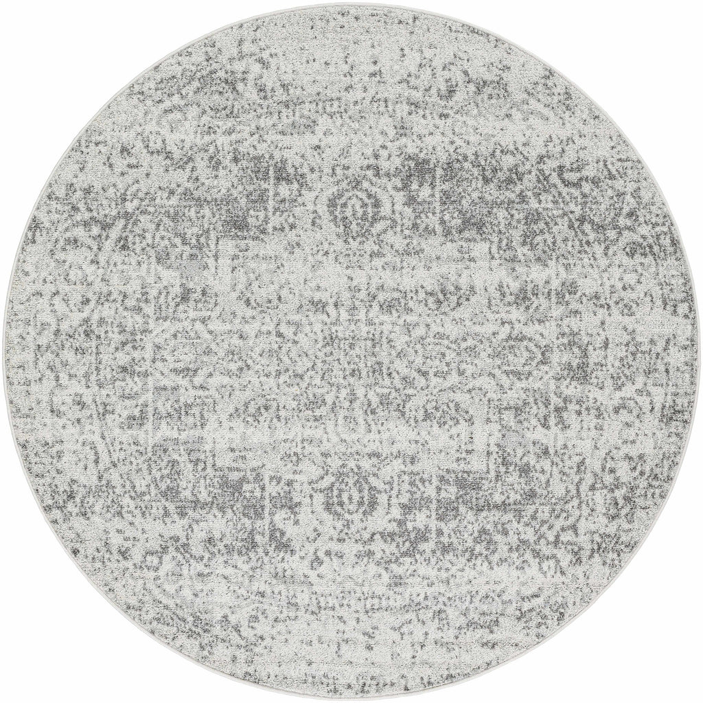 Hauteloom Rachel RAC Charcoal Machine Made Polypropylene Rug