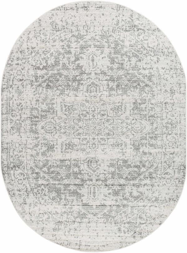 Hauteloom Rachel RAC Charcoal Machine Made Polypropylene Rug