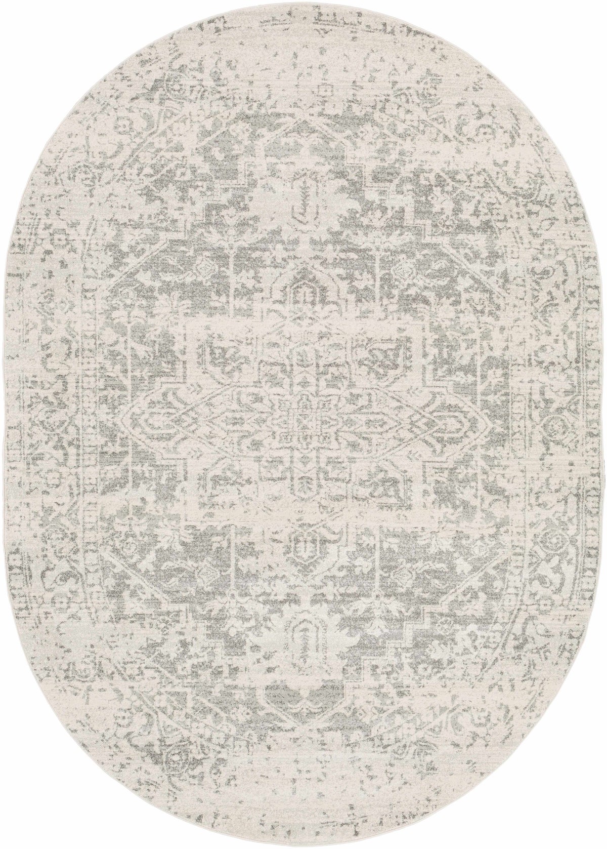 Hauteloom Rachel RAC Charcoal Machine Made Polypropylene Rug