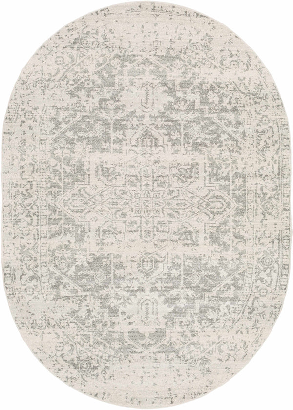 Hauteloom Rachel RAC Charcoal Machine Made Polypropylene Rug