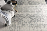 Hauteloom Rachel RAC Charcoal Machine Made Polypropylene Rug
