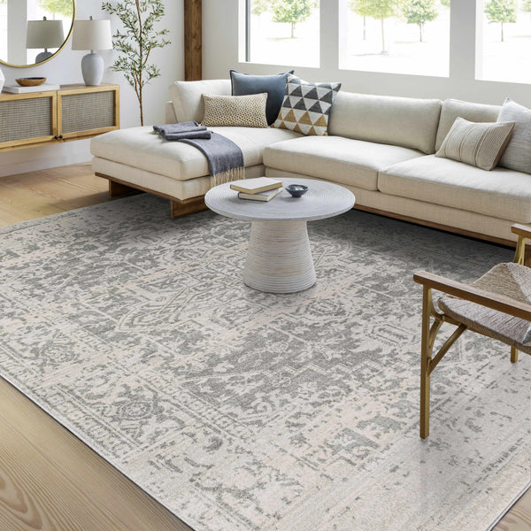 Hauteloom Rachel RAC Charcoal Machine Made Polypropylene Rug