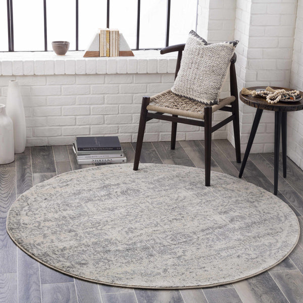 Hauteloom Rachel RAC Charcoal Machine Made Polypropylene Rug