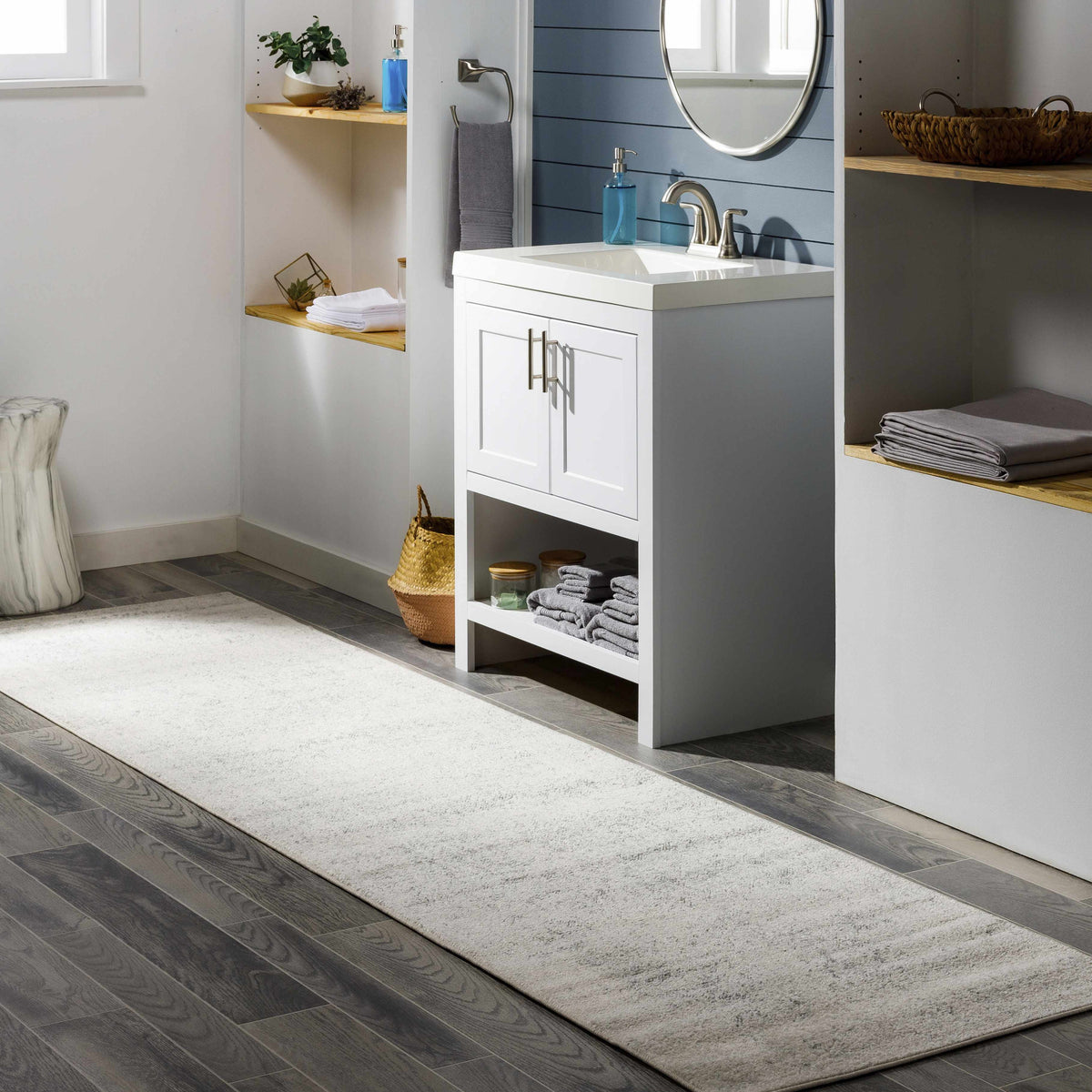 Hauteloom Rachel RAC Charcoal Machine Made Polypropylene Rug