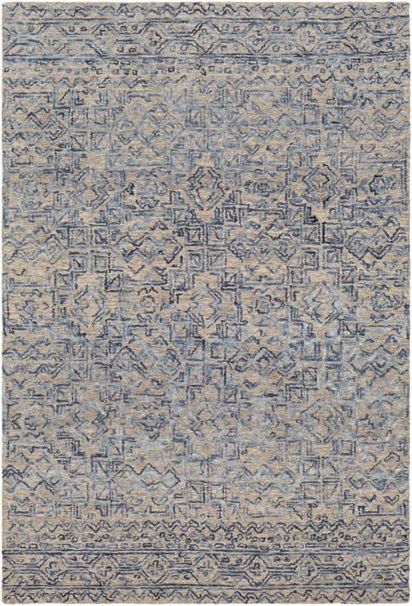 Hauteloom Radisson RADIS Blue Hand Tufted Wool Rug
