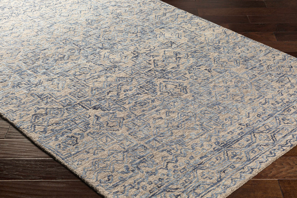 Hauteloom Radisson RADIS Blue Hand Tufted Wool Rug