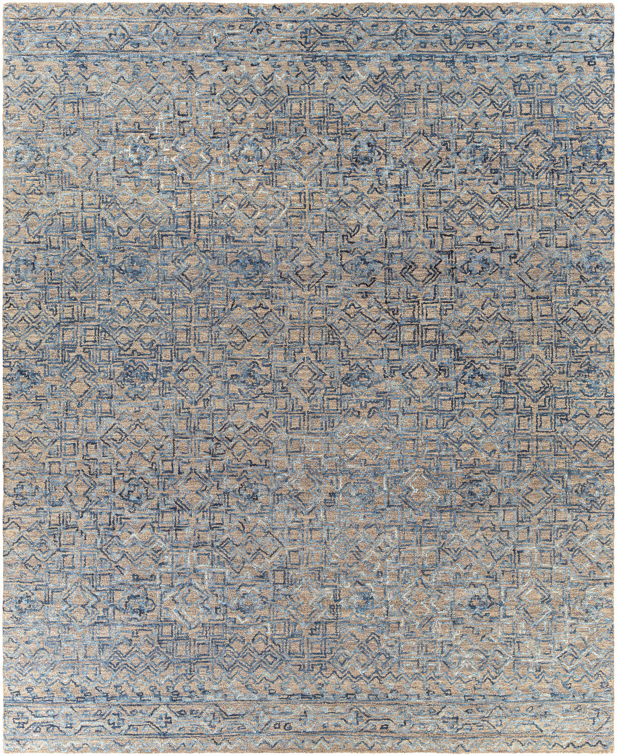 Hauteloom Radisson RADIS Blue Hand Tufted Wool Rug