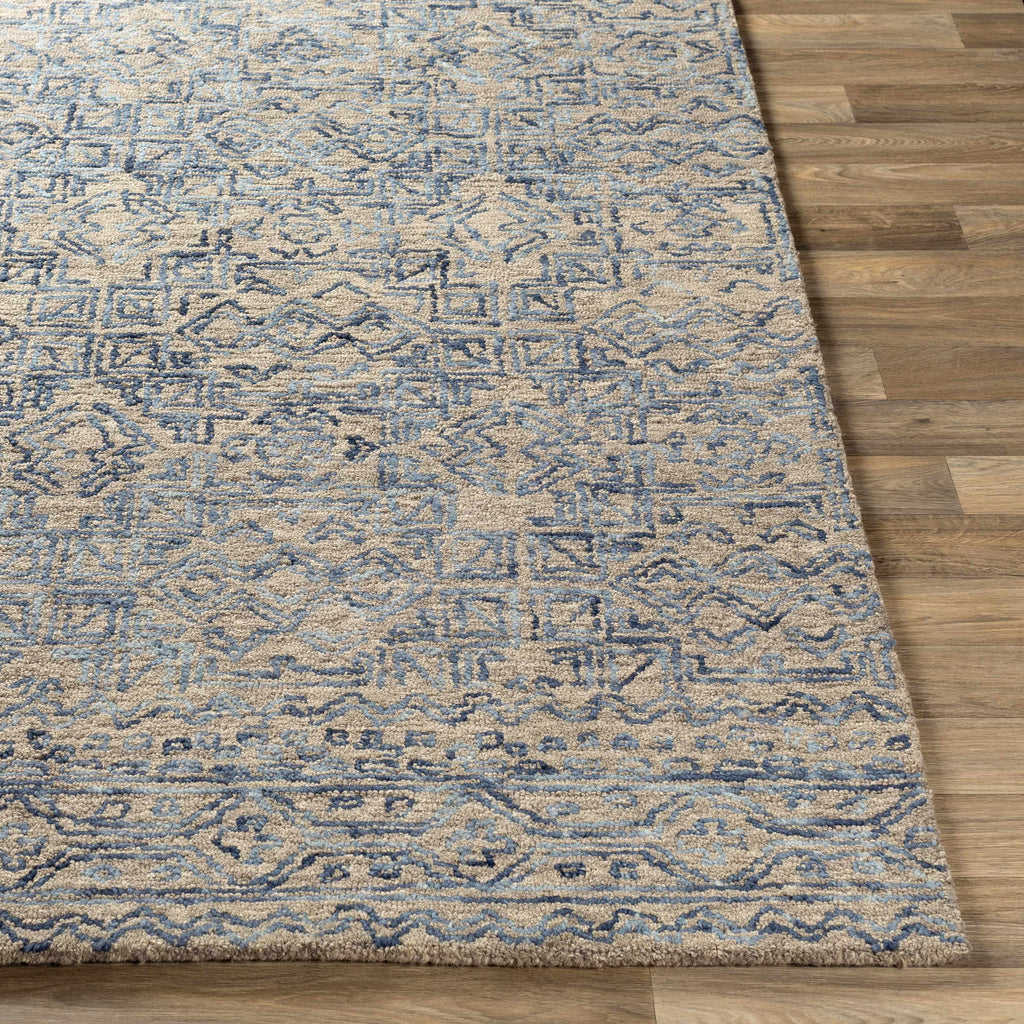 Hauteloom Radisson RADIS Blue Hand Tufted Wool Rug