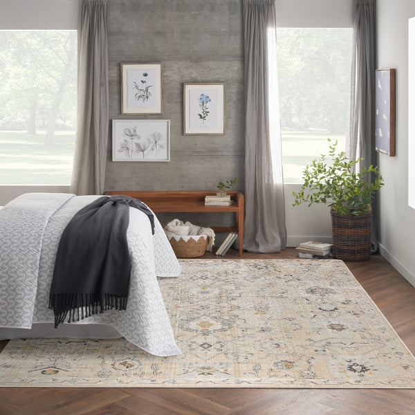 nourison oushak home ous01 cream rug