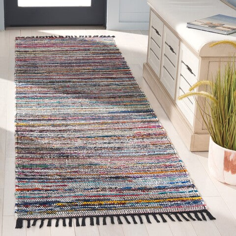 safavieh clearance rag rug rar301f black rug
