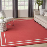 nourison nourison essentials nre02 brick ivory rug