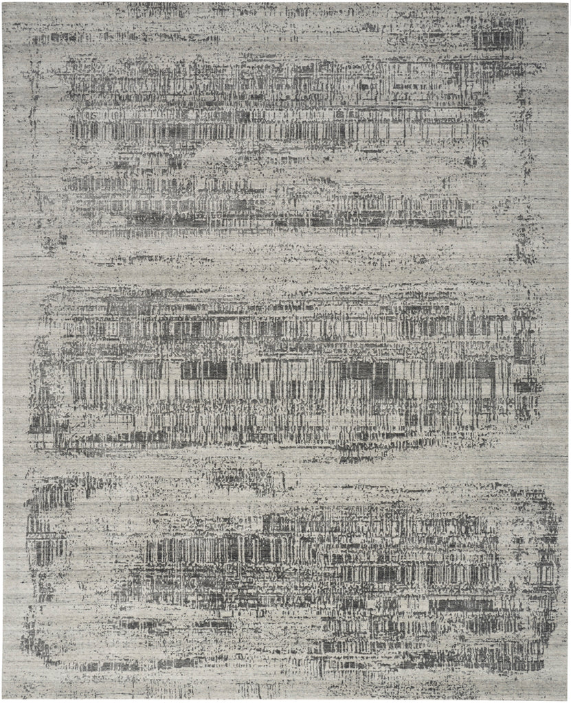 nourison harmony hay01 ivory charcoal rug